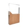 BYFT004206 Wood and Crystal Awards Transparent and Natural Wood Set of 1
