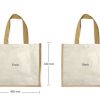 BYFT004218 Juco Bag Beige 40 x 35 x 15 Cm Set of 5 C