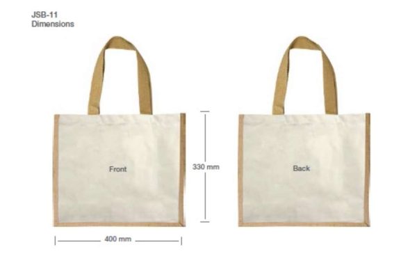 BYFT004218 Juco Bag Beige 40 x 35 x 15 Cm Set of 5 C