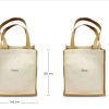 BYFT004219 Juco Bag Beige 28 x 34 x 14 Cm Set of 5 C