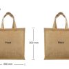 BYFT004221 Jute Bag Brown 30 x 30 x 19 Cm Set of 1 C