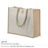 BYFT004222 Jute Bag White Beige 40 x 33 x 15 Cm Set of 1 B