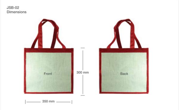 BYFT004223 Jute Bag 35 x 30 x 20 Cm Set of 1 C