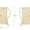 BYFT004228 Canvas String Bags Beige Set of 1 D