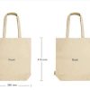 BYFT005669 Recycled Cotton Canvas Bags 320 GM Natural Set of 1 D