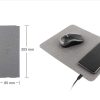BYFT005672 Fast Wireless Charging Mousepad Grey Set of 1 C