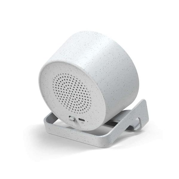 BYFT005677 BT Speakers with Wireless Charging and Lamp Grey Set of 1 A