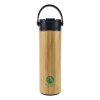 BYFT005689 Bamboo Flask with Tea Infuser Natural Black Set of 1