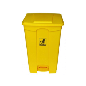 BYFT008467 Bluestream Garbage Bin 87 Ltr Yellow Plastic Set of 1