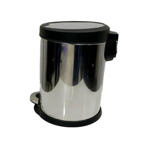 BYFT008569 AKC Trash Bin 5 Ltr Silver Grey Plastic Set of 1