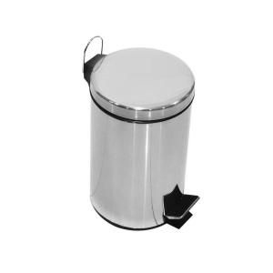 BYFT008581 AKC Dust Bin 7 Ltr Silver Stainless Steel Set of 1