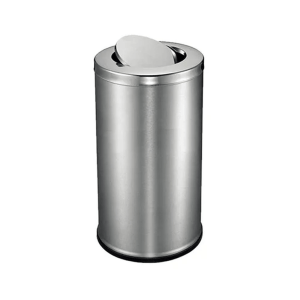 BYFT008586 EKO Swing Top Bin 56 Ltr Silver Stainless Steel Set of 1