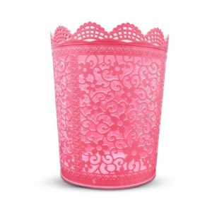 BYFT008596 AKC Dust Bin Pink Plastic Set of 1