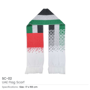 BYFT008704 MTC UAE Flag Scarf Set of 1