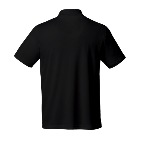 BYFT009608 BYFT Polo Neck T Shirt Plain Black Medium 220 GSM Cotton Set of 1 a