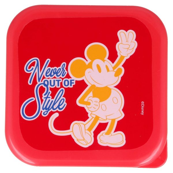 BYFT011866 DISNEY 3 PCS NESTING SNACK BOXES SET MICKEY MOUSE TRUE ORIGINAL D