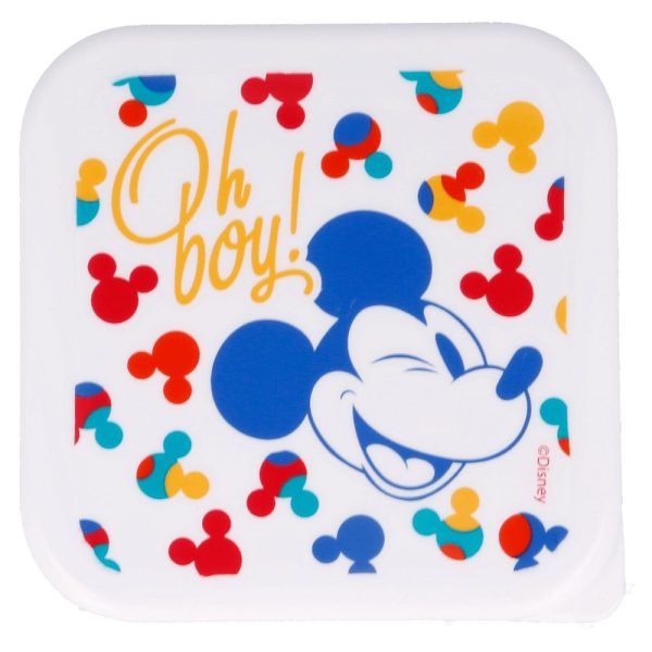 BYFT011866 DISNEY 3 PCS NESTING SNACK BOXES SET MICKEY MOUSE TRUE ORIGINAL E