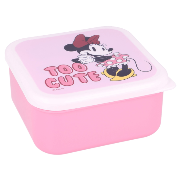 BYFT011867 DISNEY 3 PCS NESTING SNACK BOXES SET MINNIE STAY COOL B
