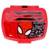 BYFT011872 DISNEY FUNNY SANDWICH BOX WITH CUTLERY SPIDERMAN URBAN WEB