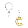 BYFT012871 METALMORPHOSE MTM KEYCHAIN Party Balloon Alphabet C Golden Zinc Alloy Set of 1 MTM10C C