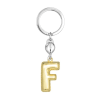 BYFT012874 METALMORPHOSE MTM KEYCHAIN Party Balloon Alphabet F Golden Zinc Alloy Set of 1 MTM10F B