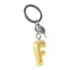BYFT012874 METALMORPHOSE MTM KEYCHAIN Party Balloon Alphabet F Golden Zinc Alloy Set of 1 MTM10F D