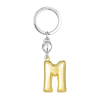 BYFT012880 METALMORPHOSE MTM KEYCHAIN Party Balloon Alphabet M Golden Zinc Alloy Set of 1 MTM10M B