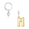 BYFT012880 METALMORPHOSE MTM KEYCHAIN Party Balloon Alphabet M Golden Zinc Alloy Set of 1 MTM10M C