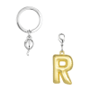 BYFT012881 METALMORPHOSE MTM KEYCHAIN Party Balloon Alphabet R Golden Zinc Alloy Set of 1 MTM10R C