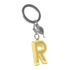 BYFT012881 METALMORPHOSE MTM KEYCHAIN Party Balloon Alphabet R Golden Zinc Alloy Set of 1 MTM10R D