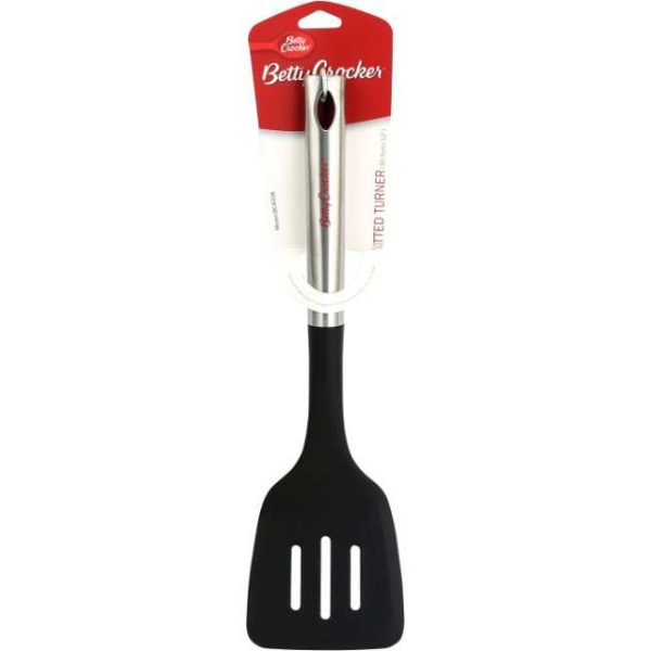 Betty Crocker Nylon Slotted Turner With SS Handle 34.5x9