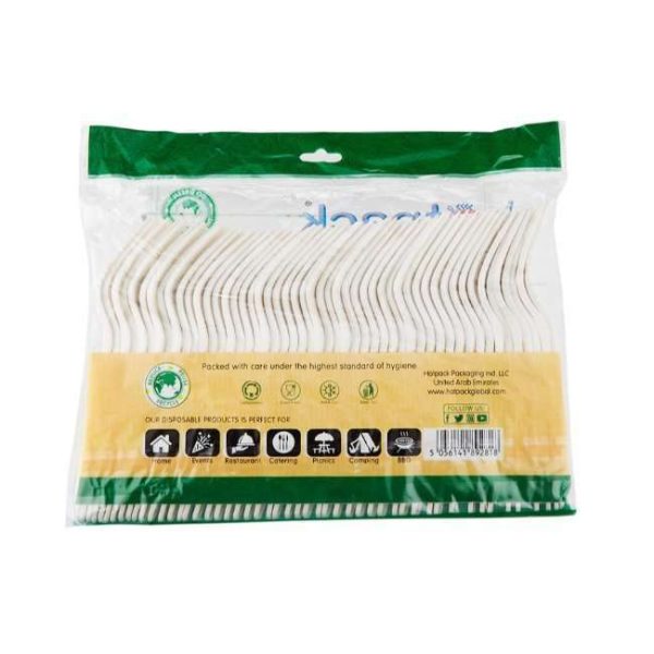 Hotpack Heavy Duty Bio Degradable Fork 50 Pieces