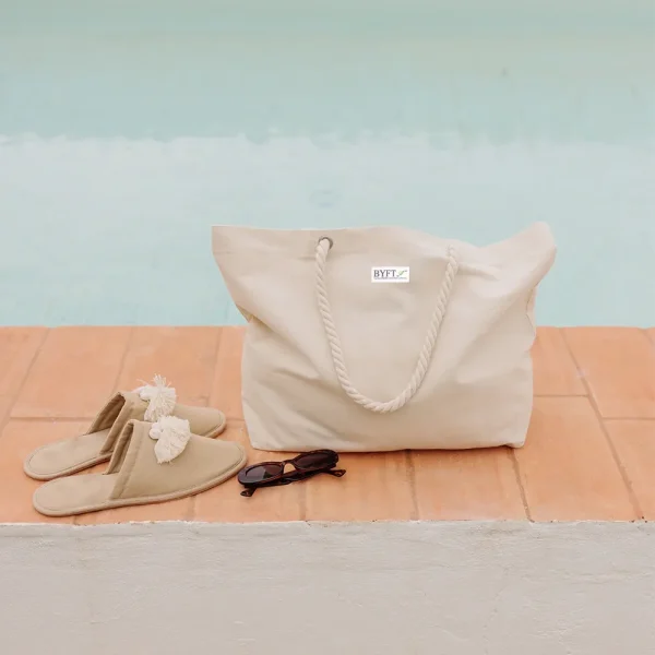 BYFT013958 BYFT Natural Cotton String Bag With Handle D