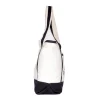 BYFT013960 BYFT White Canvas Bag with Black Tape (Vacay Mode) Design B