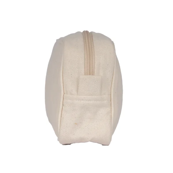 BYFT013969 BYFT Natural Cotton Cosmetic Purse With Side Piping B