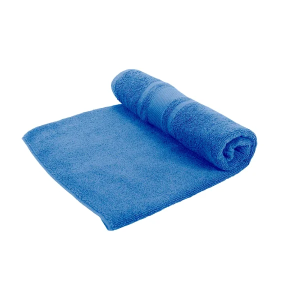 BYFT014537 BYFT Home Castle Bath Sheet 90 x 180 Cm 550 Gsm Blue 100 Cotton Set of 1 B