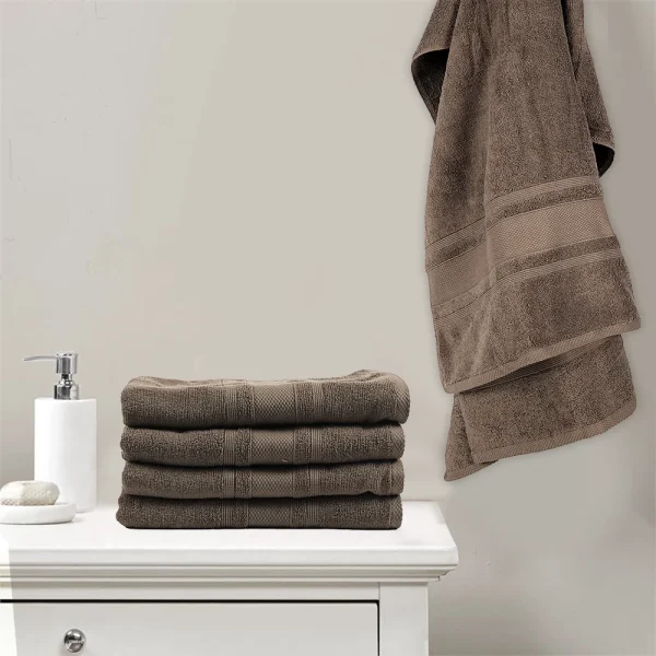BYFT014546 BYFT Home Castle Bath Towel 70 x 140 Cm 550 Gsm Beige 100 Cotton Set of 1 C