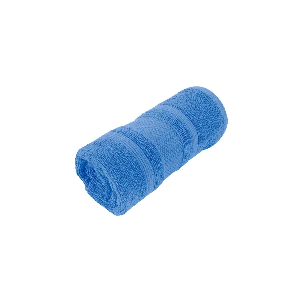 BYFT014549 BYFT Home Castle Hand Towel 50 x 90 Cm 550 Gsm Blue 100 Cotton Set of 1 B