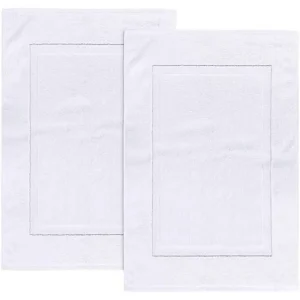 BYFT004159 BYFT IRIS Bath Mat White 1000 Gsm Set of 2