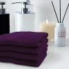 BYFT005608 DAFFODIL WASHCLOTH PURPLE Set of 1 C