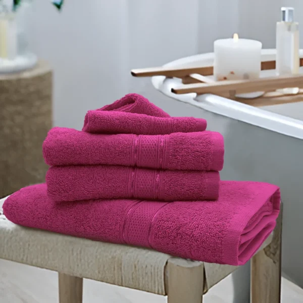 BYFT005653 DAFFODIL BATH TOWEL FUCHSIA PINK Set of 1 C