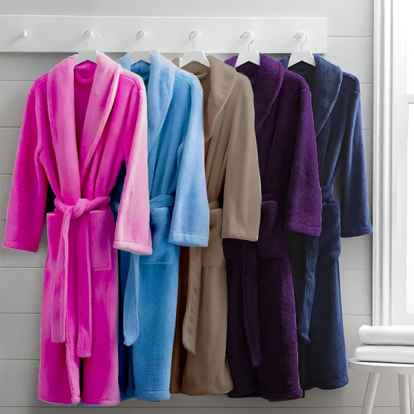 BYFT005661 DAFFODIL BATHROBE NAVY BLUE Set of 1 D