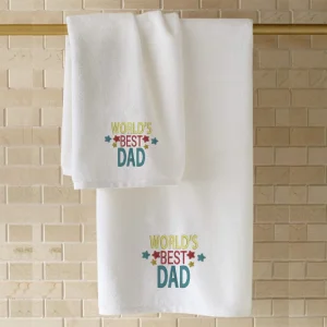 BYFT006514 EMBROIDERED FOR YOU Bath Towel White Set of 1 C