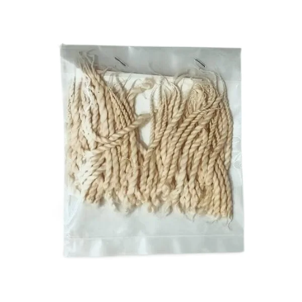 BYFT008068 POOJA ESSENTIALS TWISTED BATTI WHITE Set of 1