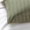 BYFT011517 BYFT Tulip Sand Set of 2 Single Fitted 1 Cm Satin Stripe Percale 300 TC D