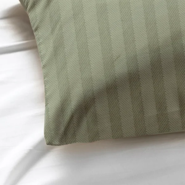BYFT011517 BYFT Tulip Sand Set of 2 Single Fitted 1 Cm Satin Stripe Percale 300 TC D