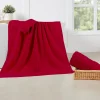 BYFT014564 BYFT Home Trendy Bath Towel 70 x 140 Cm 550 Gsm Red 100 Cotton Set of 1 C