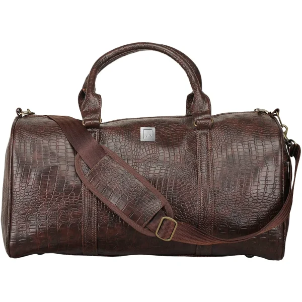 BYFT002371 CROCO BROWN Duffle Bags Brown Set of 1