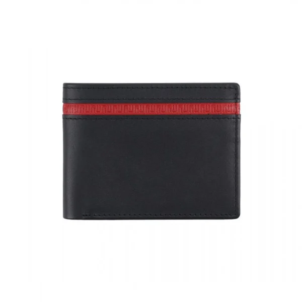 BYFT002490 Jafferjees Genuine Leather Men's Wallet Quetta   Black & Tan