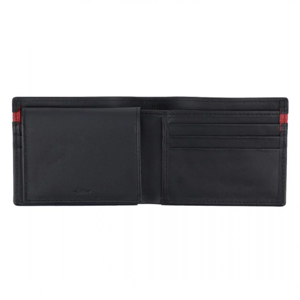 BYFT002490 Jafferjees Genuine Leather Men's Wallet Quetta   Black & Tan A